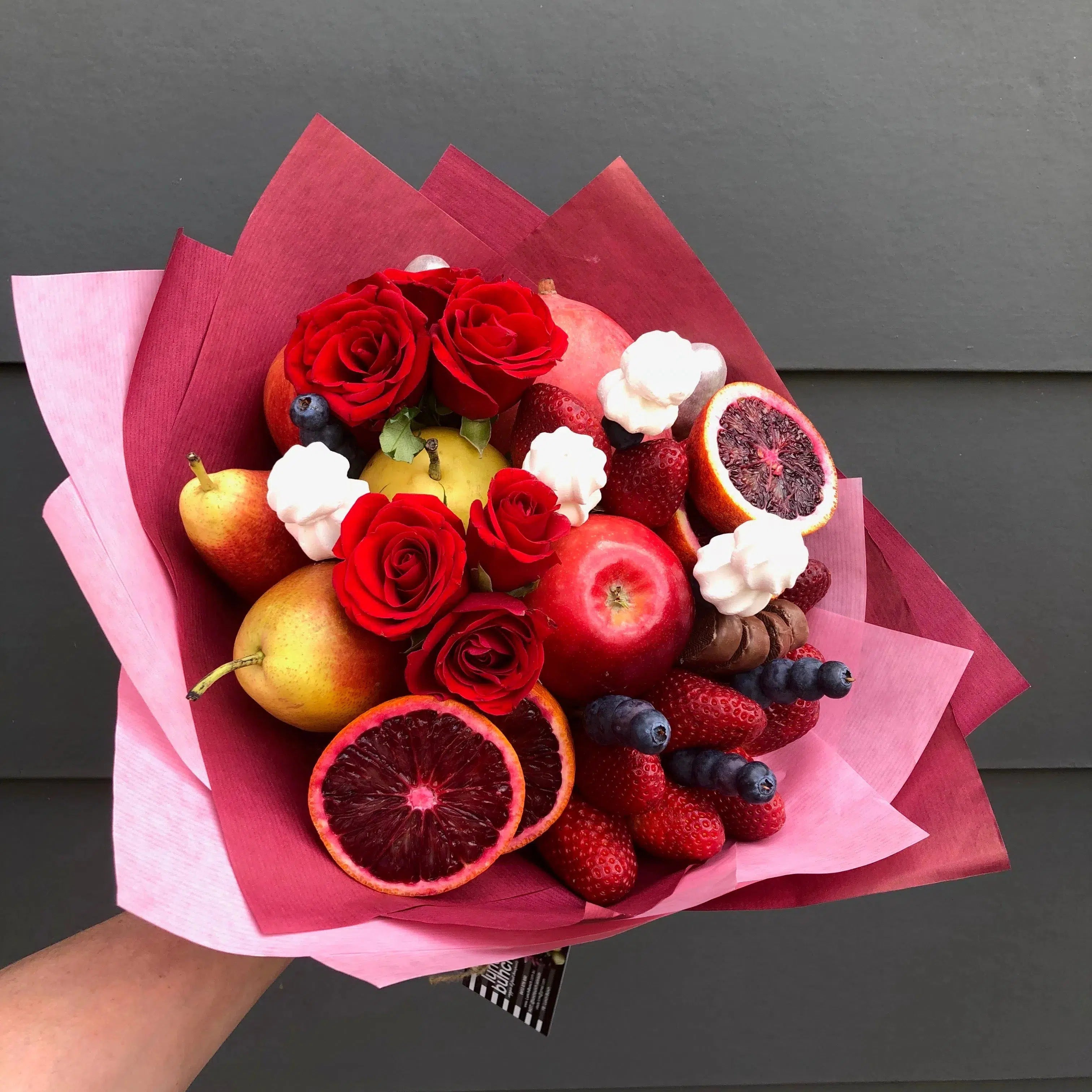 Meringue Spear Fruit Bouquet-Fruit Bouquets-Lunch Bunch