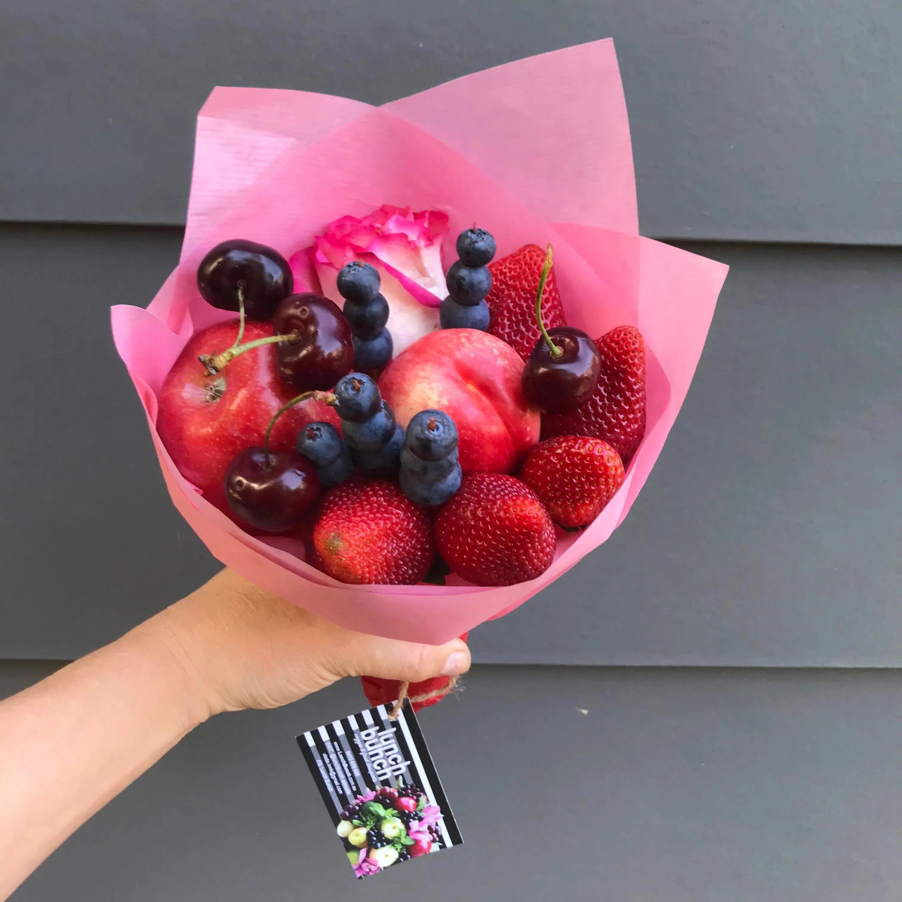 Mini Fruit & Chocolate Bouquet-Fruit Bouquets-Lunch Bunch