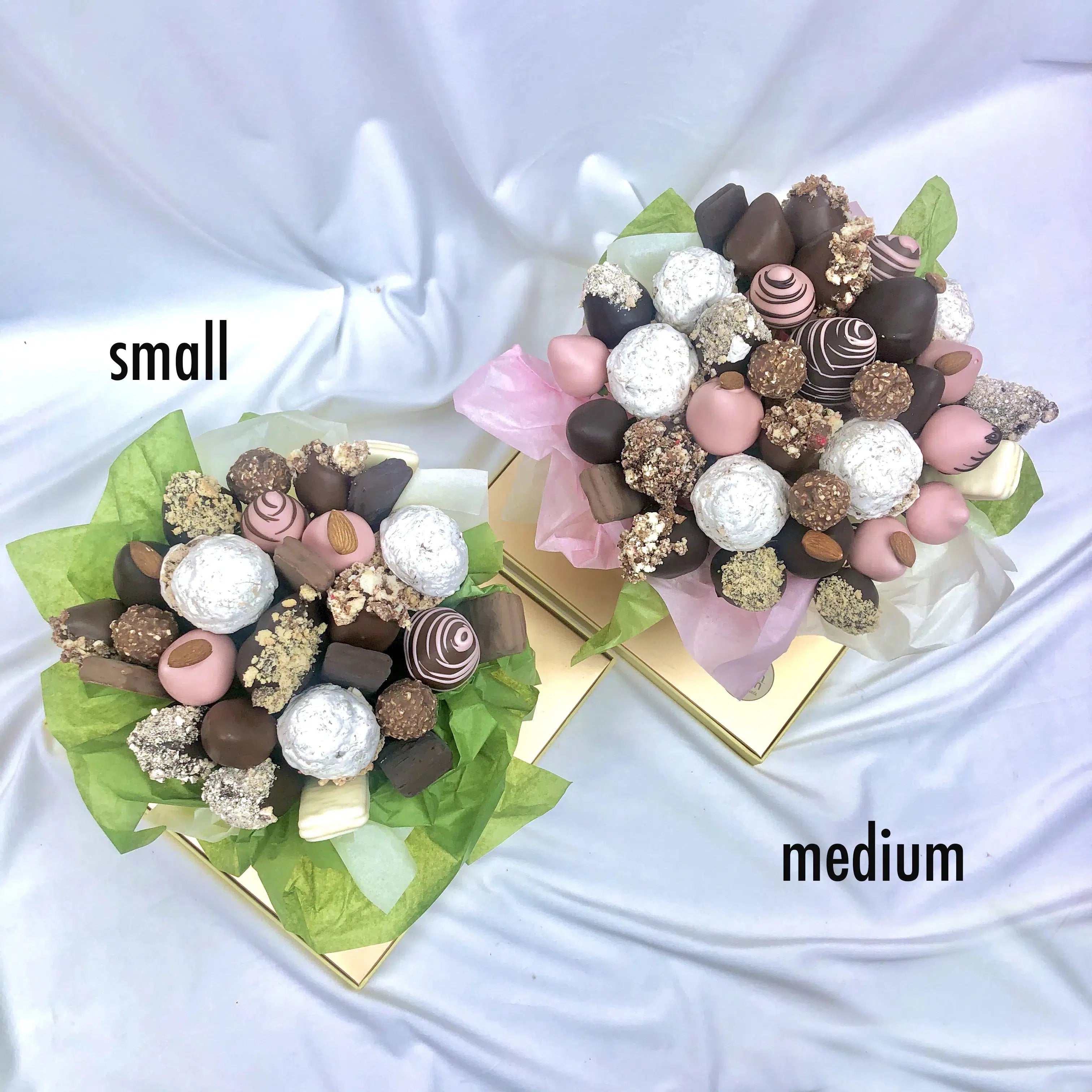 "Nuts About You" Sweet Blooms Edible Bouquet-Chocolate Strawberry Bouquets-small-Lunch Bunch