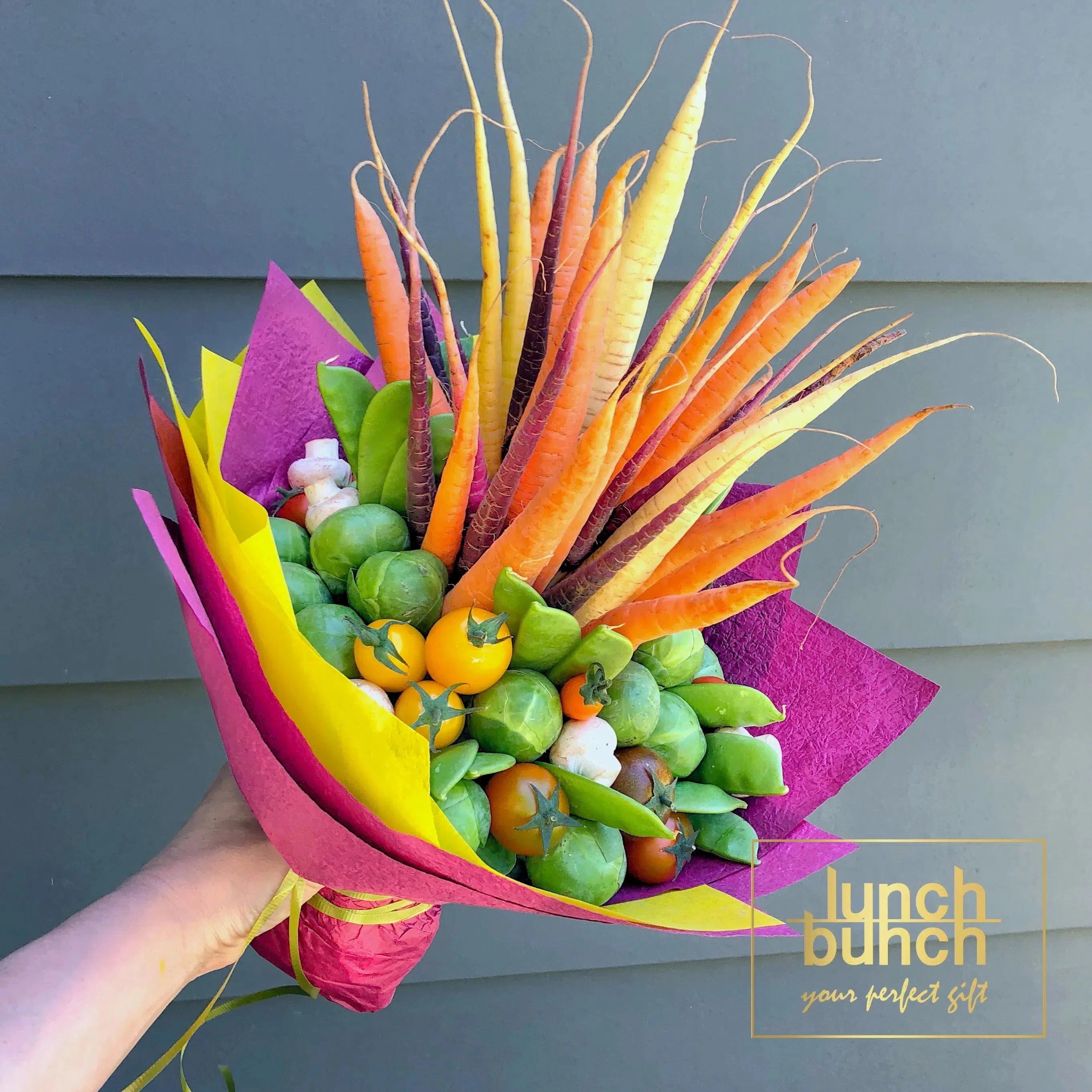 Peter Rabbit Easter Carrots Vegan Bouquet-Fruit Bouquets-Lunch Bunch