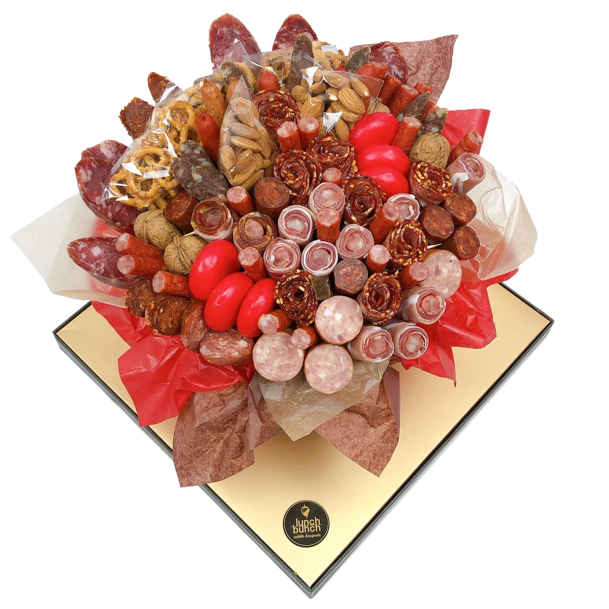 Prosciutto Roses Meat & Cheese Bouquet, Pork Ham Bouquet , savoury bouquet,