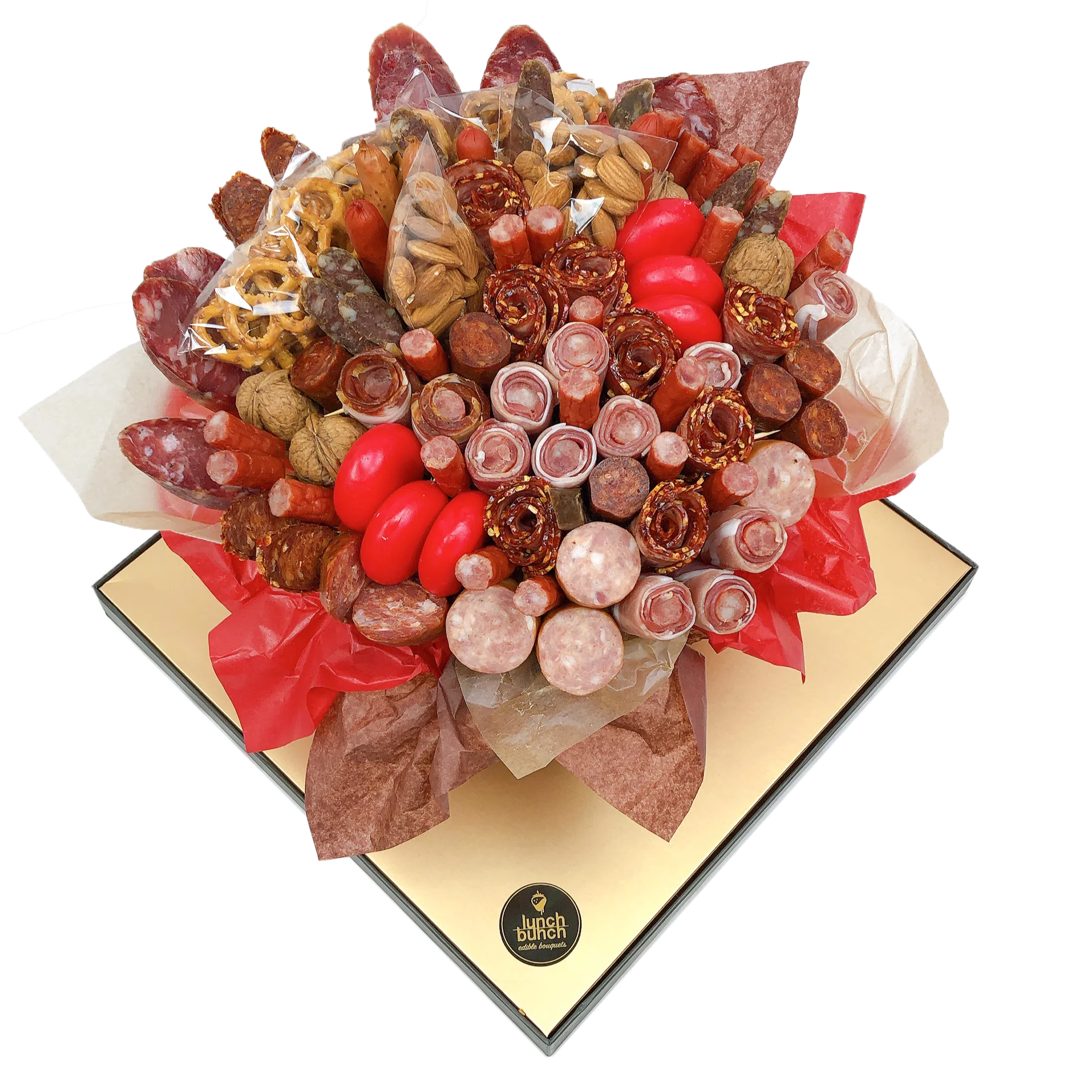 Prosciutto Roses Meat & Cheese Bouquet, Pork Ham Bouquet , savoury bouquet,