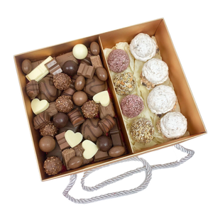 Protein Balls, Meringues & Chocolate Assortment Gift Hamper, birthday hamper delivered , gift basket online