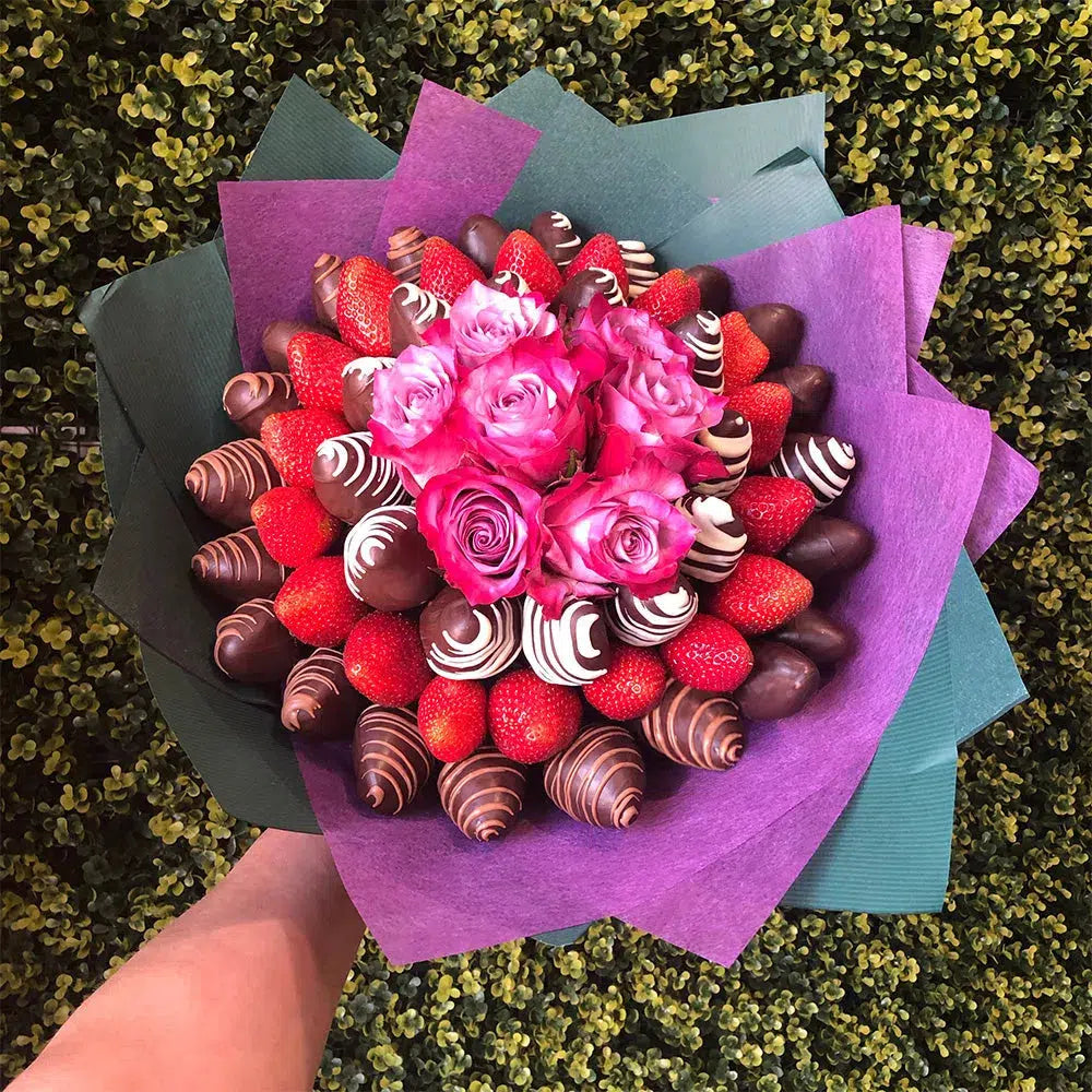 Roseberry Posie Chocolate Blooms Sweet Bouquet anniversary gift chocolate bouquet order online edible bouquet adelaide Delivery