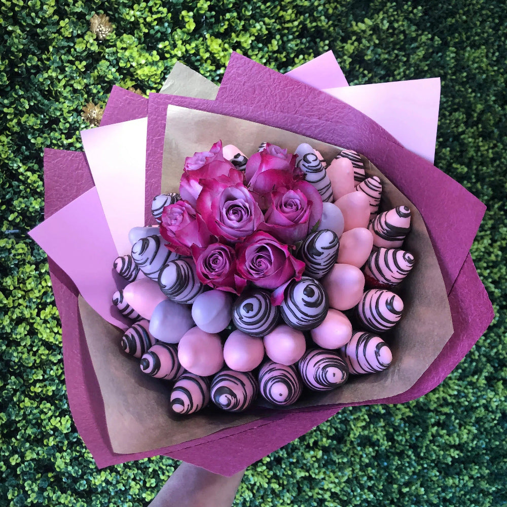 Chocolate EDIBLE Blooms Bouquet anniversary gift chocolate bouquet order online edible bouquet adelaide Melbourne Delivery