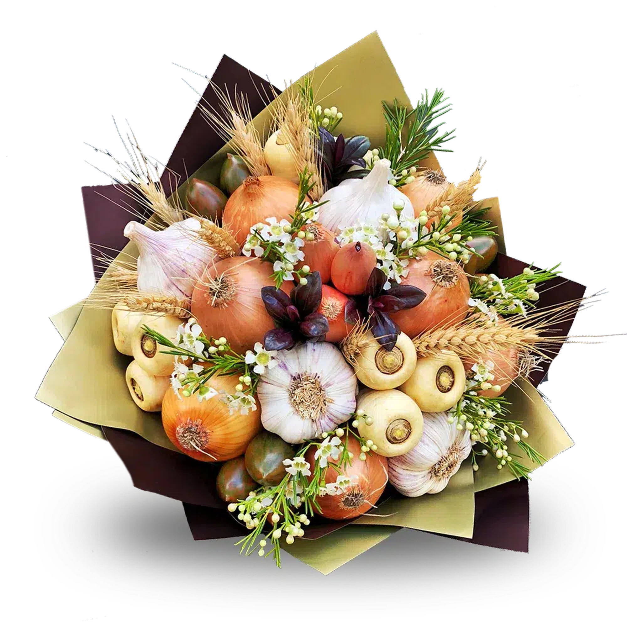 Rustic Barn Vegetable Bouquet-Fruit Bouquets-Lunch Bunch