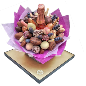 "Sweet Beat" Chocolate Strawberries, Cherries, Blueberries - Edible Bouquet