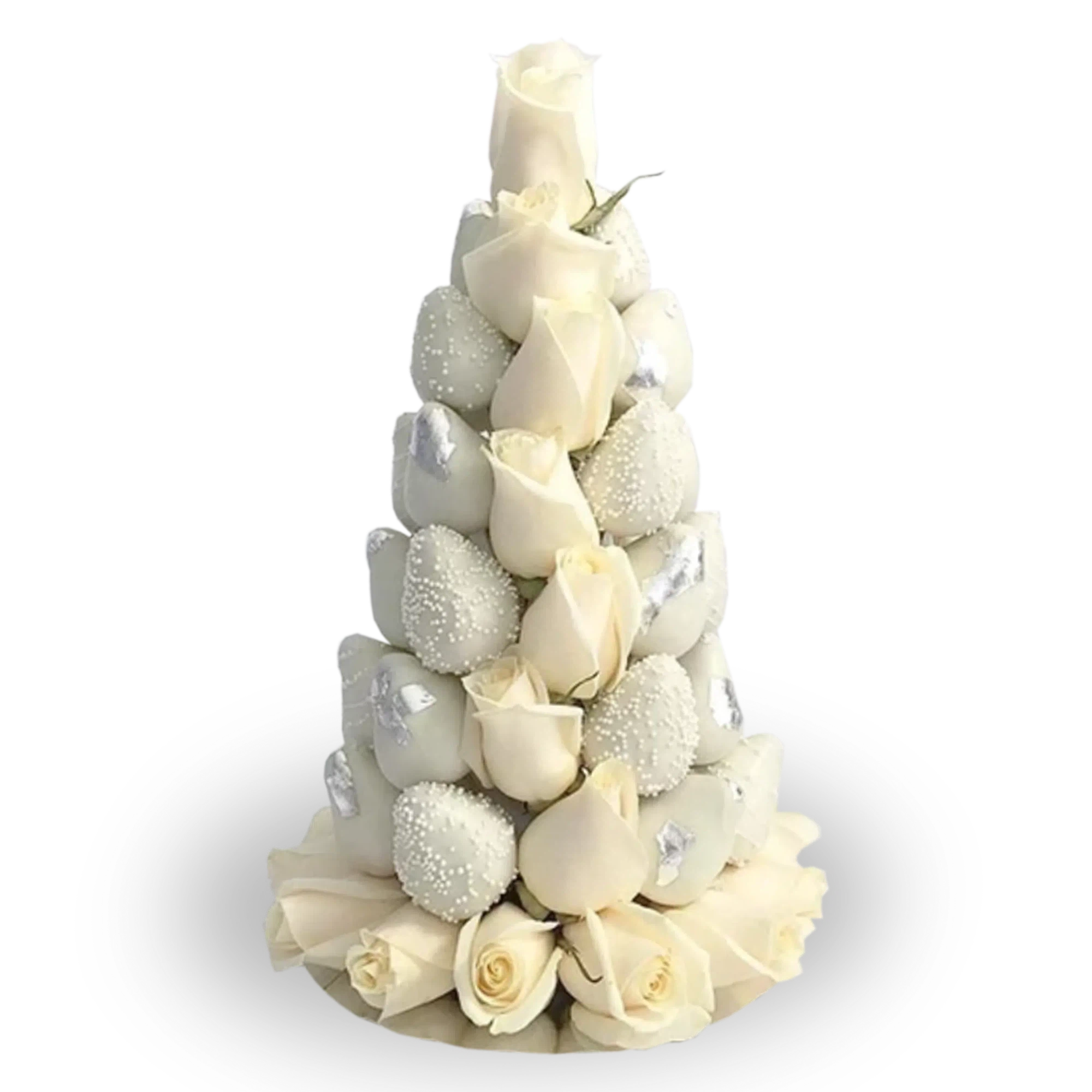 Wedding Chocolate Strawberry Tower-Dessert Towers-Small-Lunch Bunch