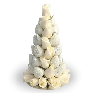 Wedding Chocolate Strawberry Tower-Dessert Towers-Small-Lunch Bunch