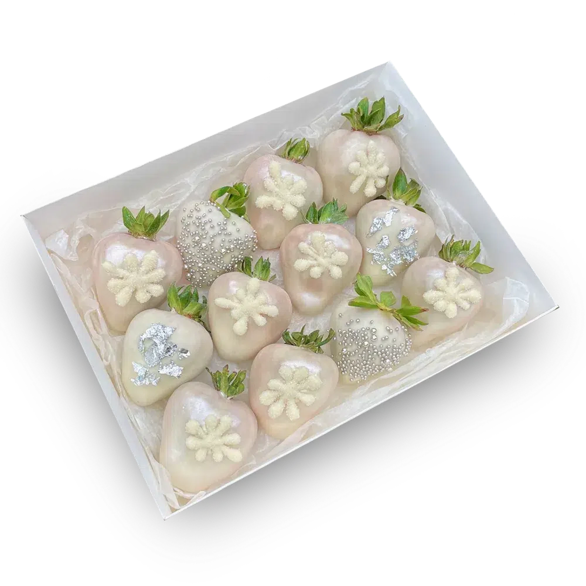 Add a touch of festive magic to your celebrations with our Christmas-Themed Strawberries Covered in White Chocolate. Each strawberry is elegantly dipped in creamy white chocolate and decorated with festive designs, creating a delightful blend of holiday cheer and indulgent sweetness. Perfect for spreading joy at holiday gatherings or as a special gift, these strawberries are a luxurious treat that embodies the spirit of Christmas. Available for delivery to Adelaide and Melbourne, they’re a delicious way to 