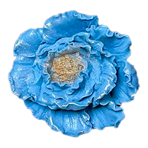 3D Blue Chocolate Flower