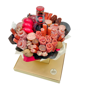 Meat and cheese beer Bouquet Coopers ale and meat gift hamper