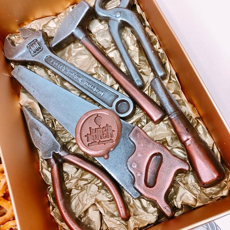  Handyman chocolate tools and savoury hamper, Father's Day gift box for for birthday present