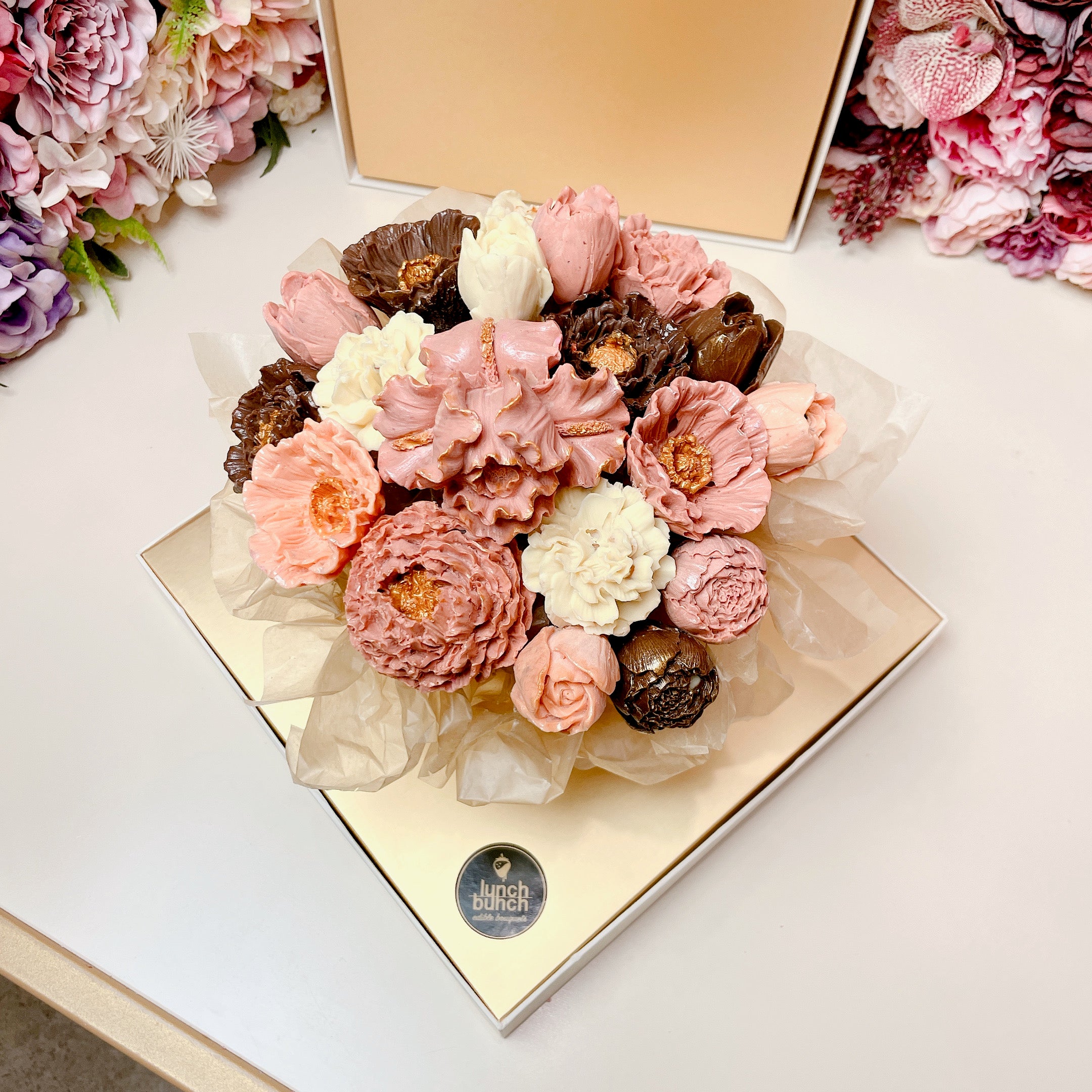 Chocolate Flowers Bouquet Dusk