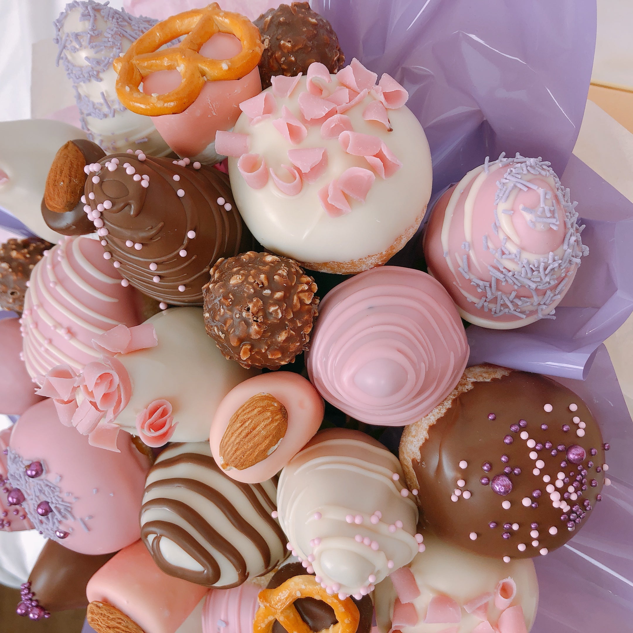 Chocolate Strawberry & Donut Bouquet chocolate Bouquet delivery online same-day service