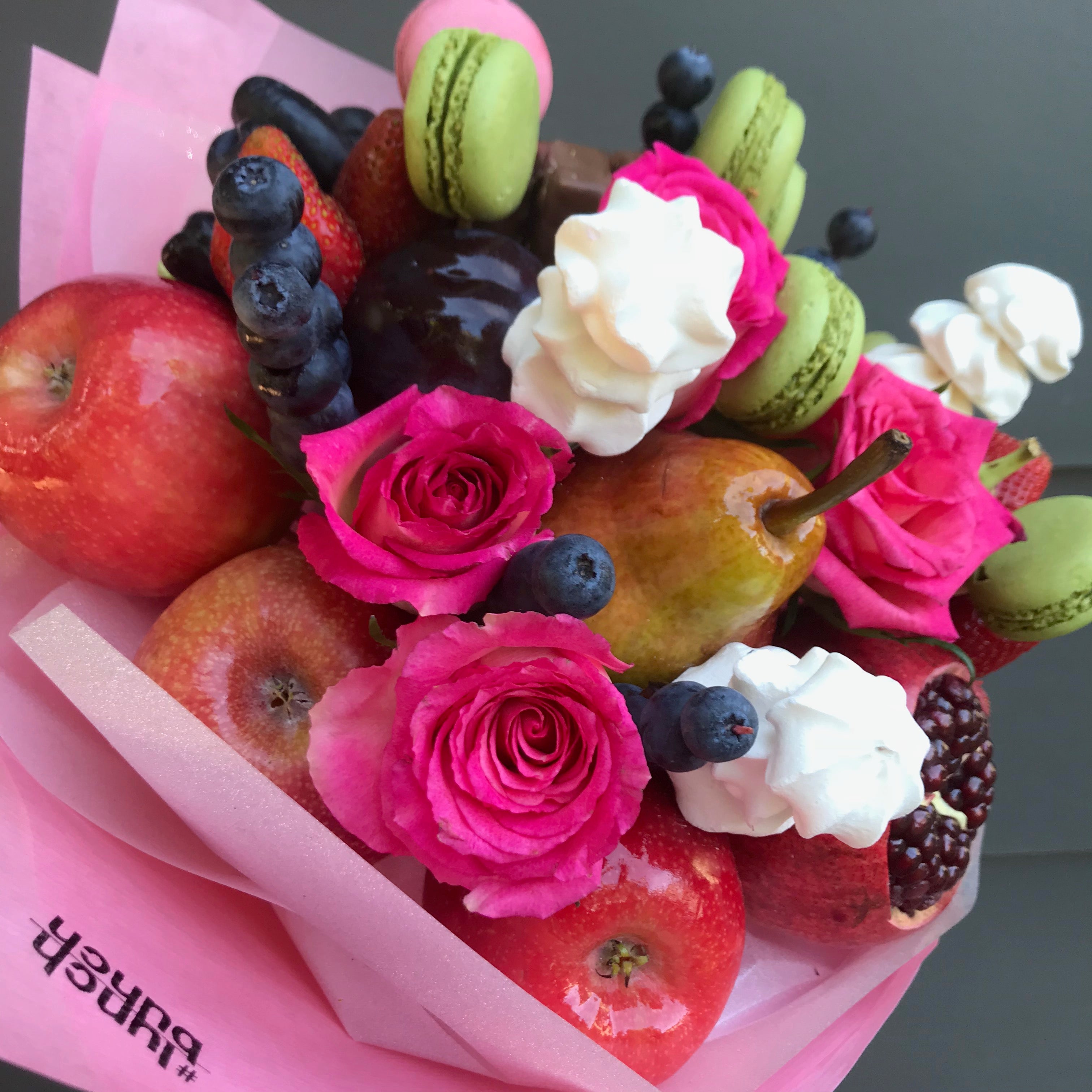 fruits basket bouquet