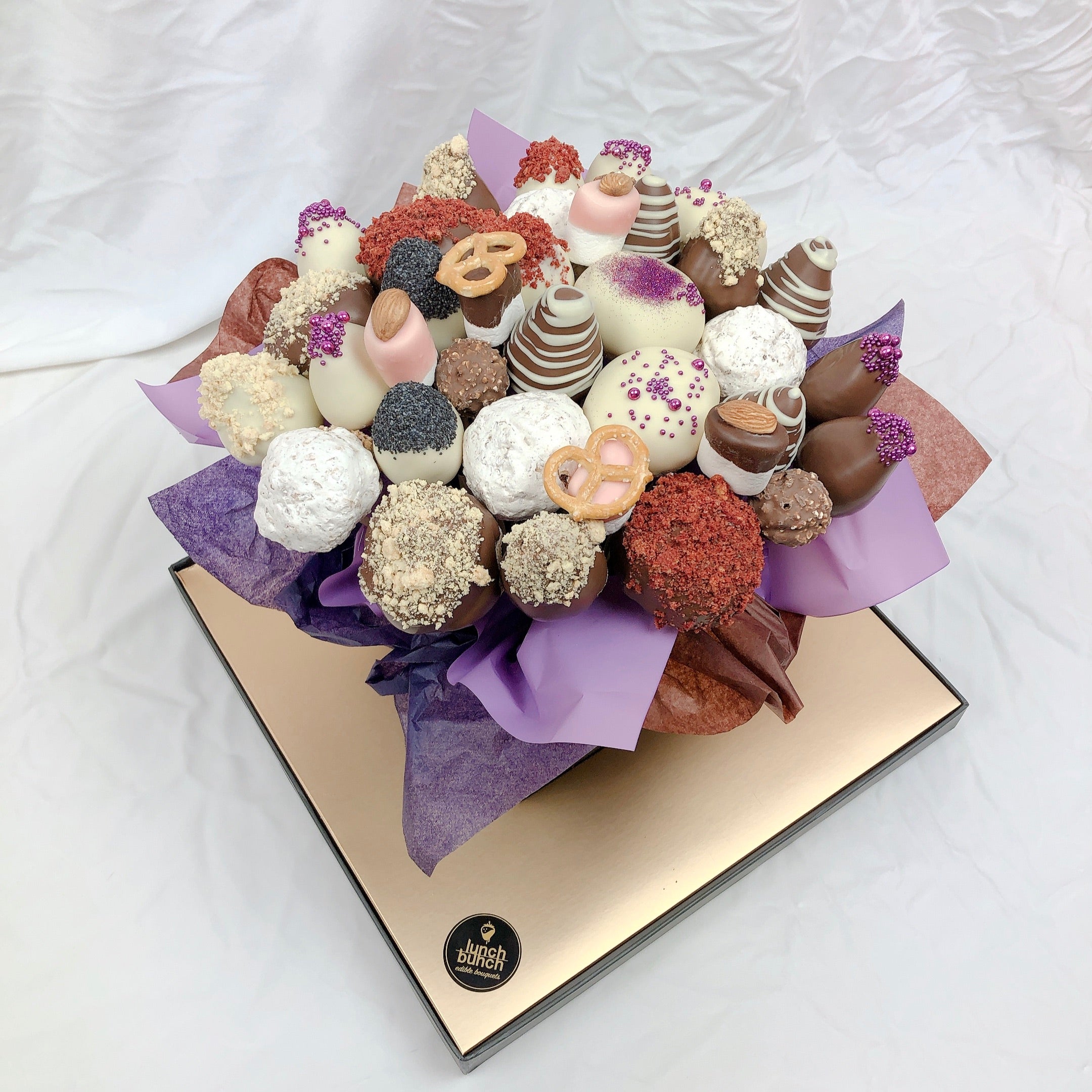 Meringues, Chocolate Strawberry & Donut Bouquet chocolate delivery online