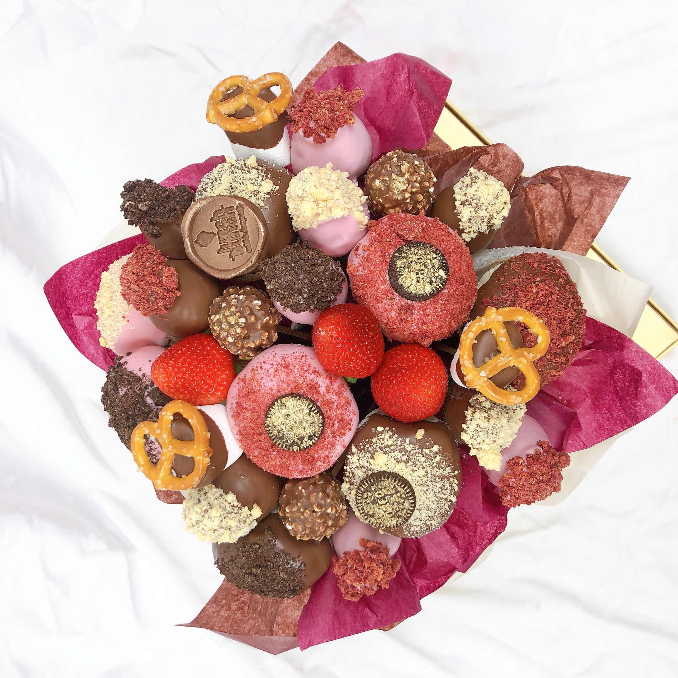 Oreo Cookies Trio Donut Bouquet chocolate delivery online sweet dessert treat for her same-day delivery Adelaide