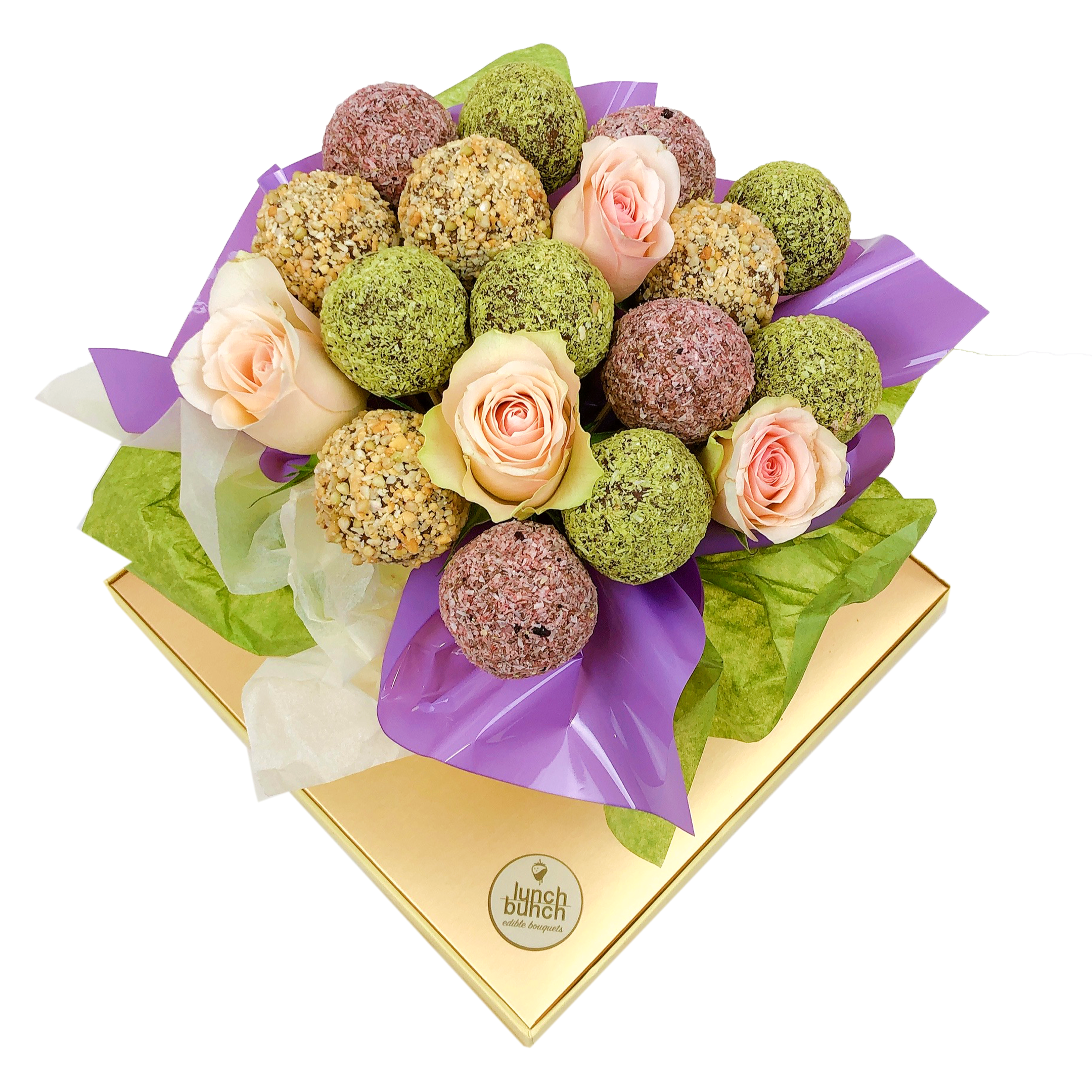 Protein Balls & Flowers Vegan Bouquet