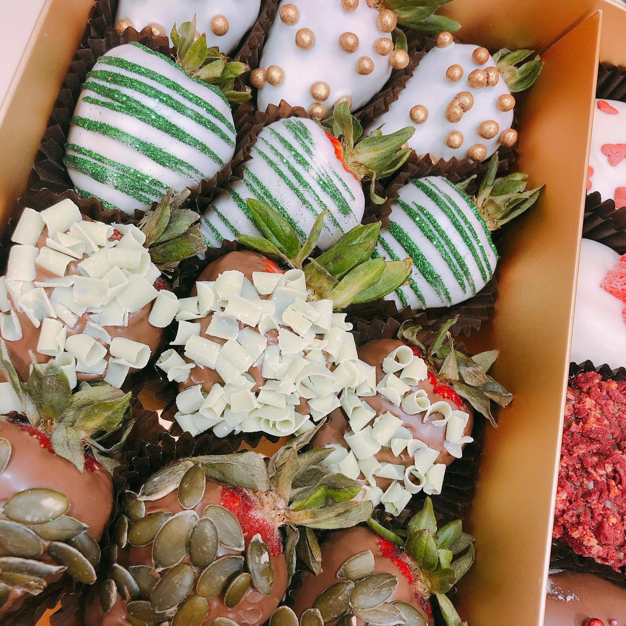 Chocolate doughnuts with strawberries gift box decorated minion doughnuts fresh strawberries hamper