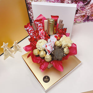 chocolate dessert box, adelaide christmas sweet bouquet same day delivery, xmas chocolate delivery