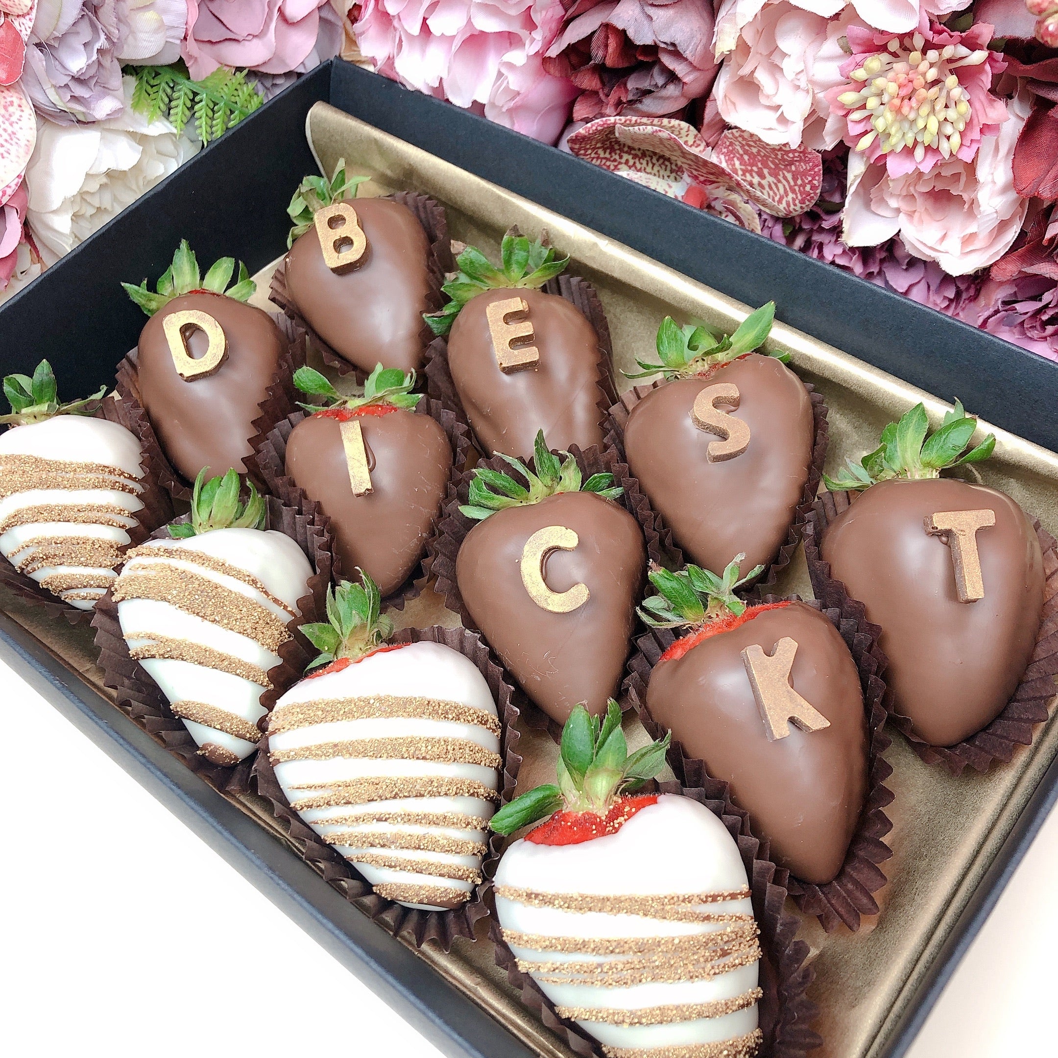 Best dick letters chocolate dessert for him, sexy treat for your man, cheaky sweet present