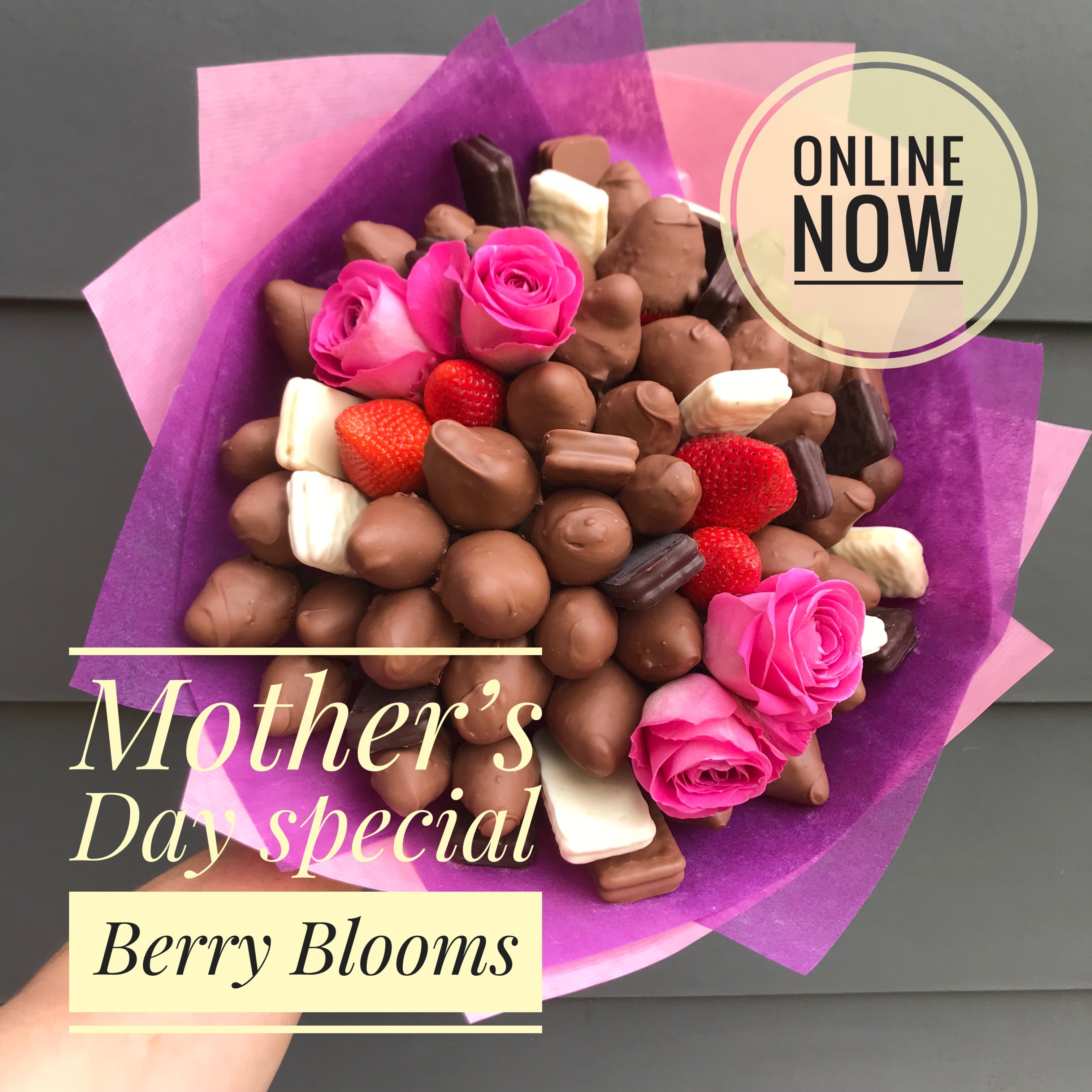 Berry Sweet Blooms Chocolate Bouquet edible arrangements online edible bouquets order online same-day delivery