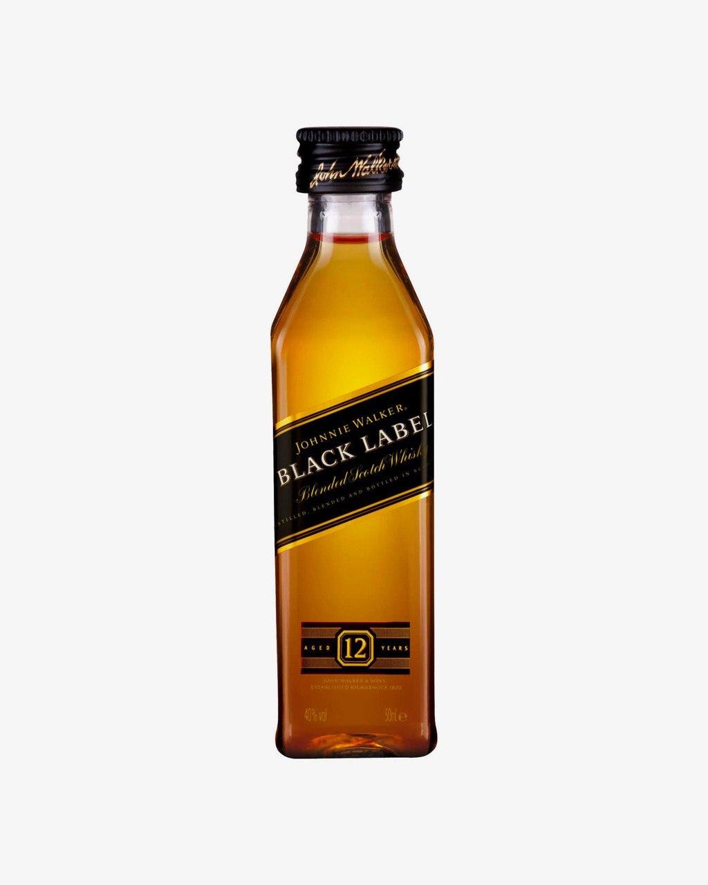 Johnnie Walker Black Label Scotch Whisky mini
