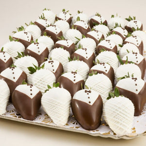 Bride & Groom Wedding Chocolate Covered Strawberries wedding dessert favour boxes dessert table chocolate dip strawberries