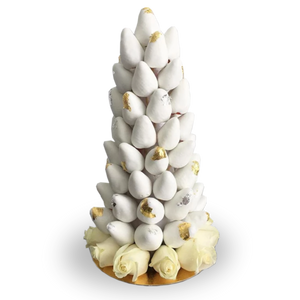 White&Gold Strawberry Tower
